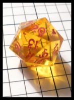 Dice : Dice - DM Collection - Armory Orange Transparent 2nd Generation Extras D20 - Ebay Nov 2010